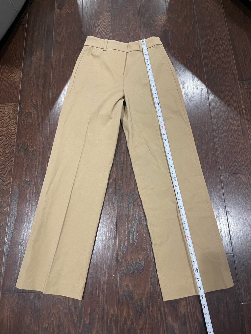 J. Crew Classic Full-Length High Rise Camel Wide Leg Pant Women Size 00 NEW - Picture 4 of 9